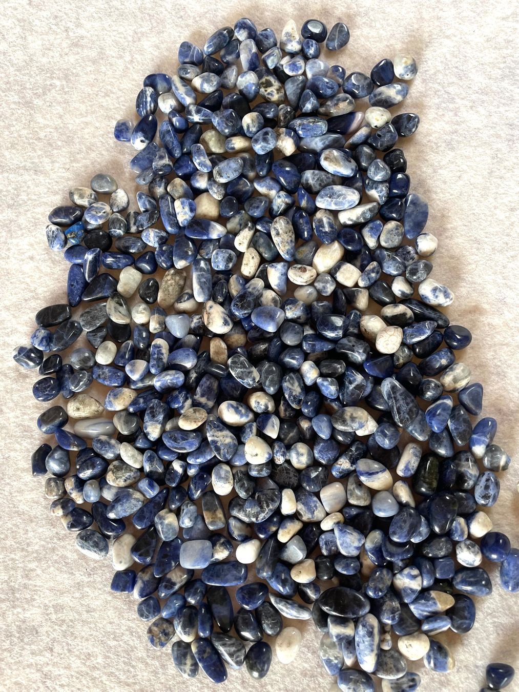Pietre preziose: Trommelsteine  Sodalit     top Farben     250g    Sodalithe – Nuovo e nell'imballaggio originale da Leuggern venduto da gemshow 3