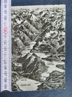 GOTTHARDBAHN-LINIE NÖRDL.SEITE PANORAMA VOGELSCHAU 1959 URI