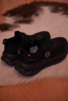 Schwarze On Cloud & loewe Schuhe, Top Zustand, Grösse 44