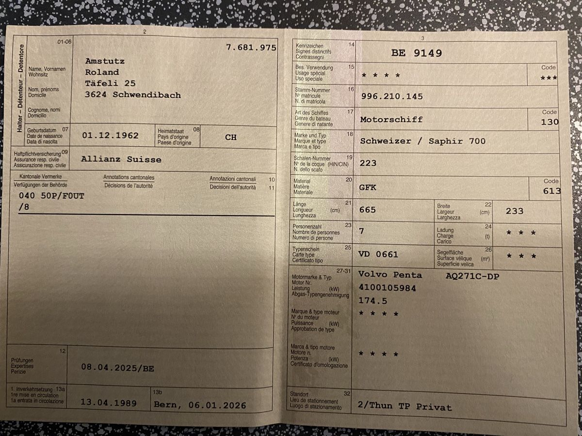 Schweizer Bateaux Barche: Schweizer Boot Saphir 700  – Usato da Schwendibach venduto da Sporti62 4