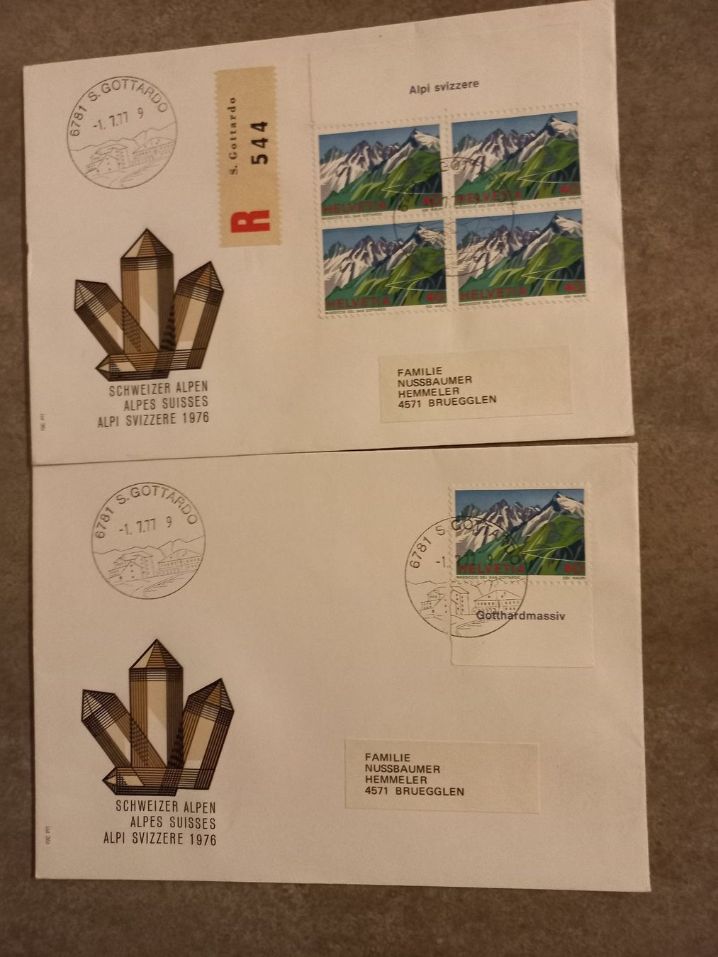 Tous les timbres: Sonderpostmarke  Schweizer Alpen – D'occasion à Brügglen par hokuspokus04 1