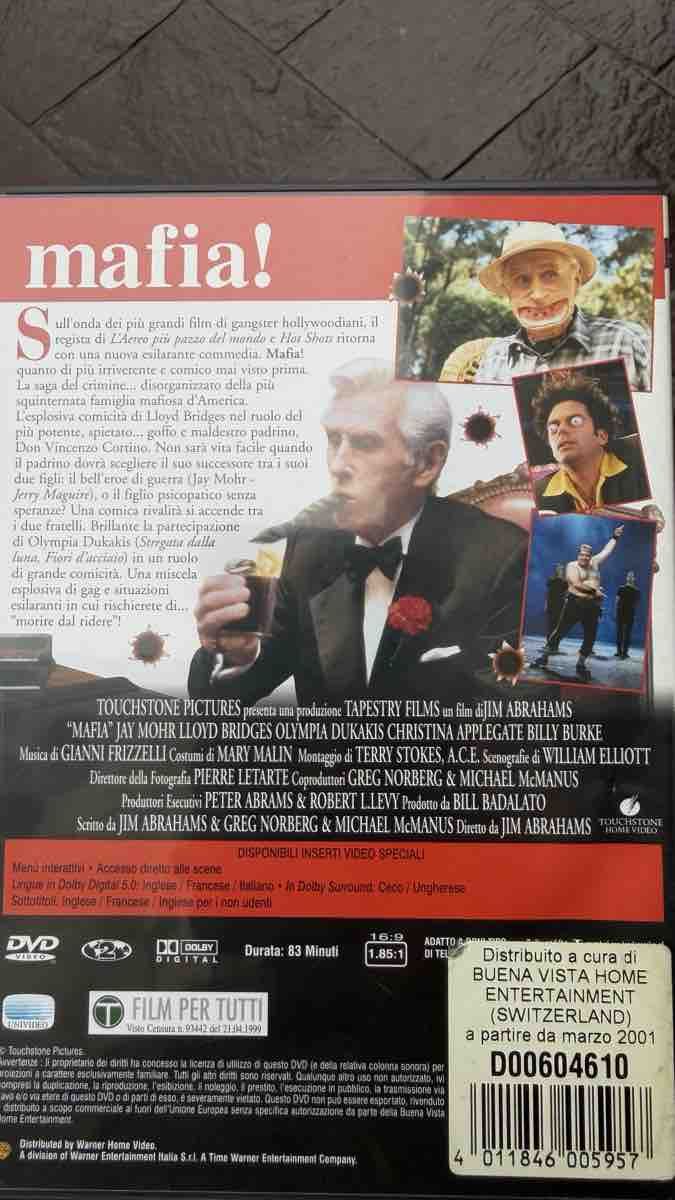 Alle DVDs: Mafia! DVD, Jim Abrahams, Acceptable Condition – Gebraucht aus Lugano von bad_2t9b 1