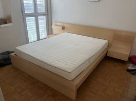 Struttura Letto Matrimoniale 160cm (IKEA) + Materasso