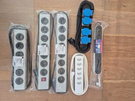 Konvolut 6 Stk. Steckdosenleisten Typ 13 / Typ 23 – neu