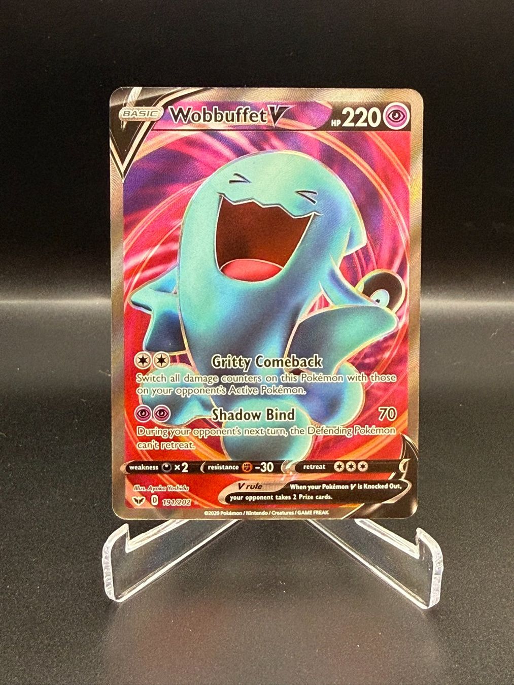 Pokémon Sammelbilder & Trading cards: Wobbuffet V (SSH 191) – Gebraucht aus Birmensdorf ZH von SnorlaxMail