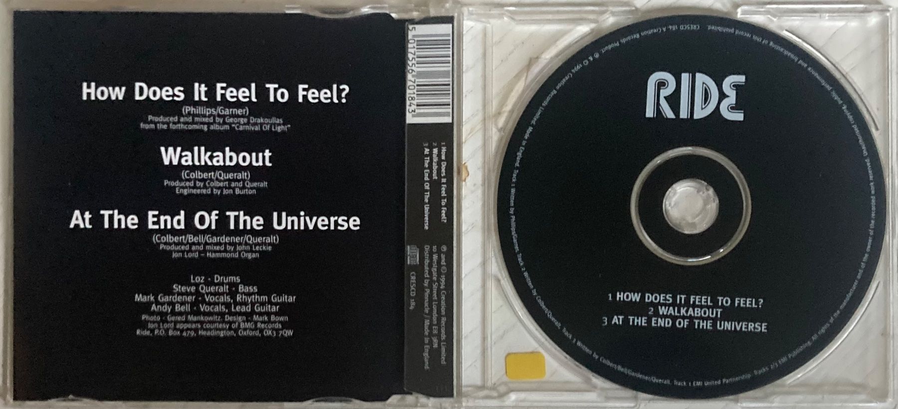 CDs: RIDE - HOW DOES IT FEEL TO FEEL ? – Gebraucht aus Poliez-Pittet von Newtown-Records 1