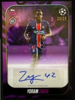 Topps Yoram Zague Rookie Auto 20/25 Paris Saint Germain