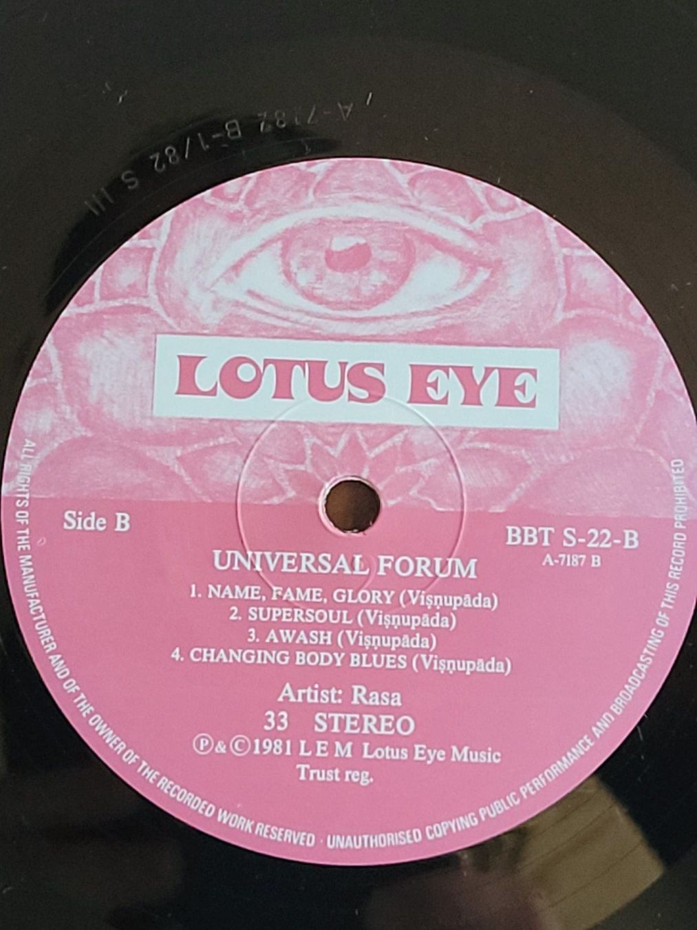Dischi in vinile: Rasa - Universal Forum - Vinyle 33t 1981 – Usato da la Chaux-de-Fonds venduto da Lampe 5