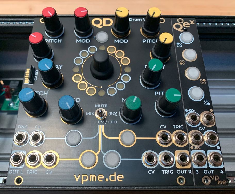 vpme.de QD Quad Drum Voice + QEX Expander Eurorack Kaufen auf Ricardo