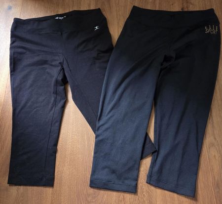 2 Capri-Sportleggings für Damen, Gr. S