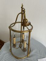 Lustre style louisXVI, métal 3 bougie électriques