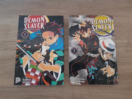 Demon Slayer Manga Comic Bücher Band 1 & 2 Deutsch, neu
