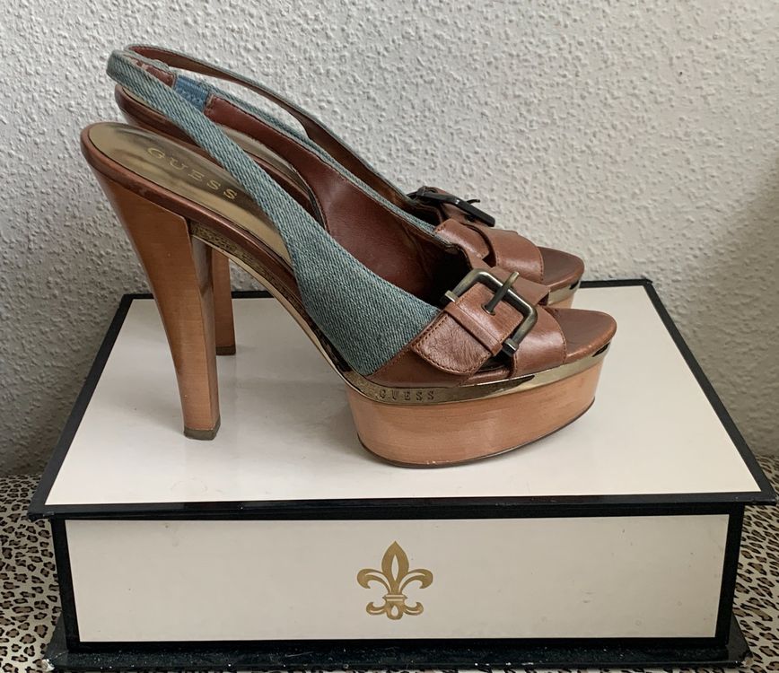 Guess denim clearance heels