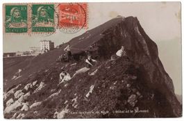 Les Rochers de Naye, Hôtel et sommet, animée, circulée 1922