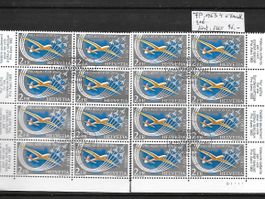 FP 1963 4x Viererbl. gest. Kat: CHF 96.-