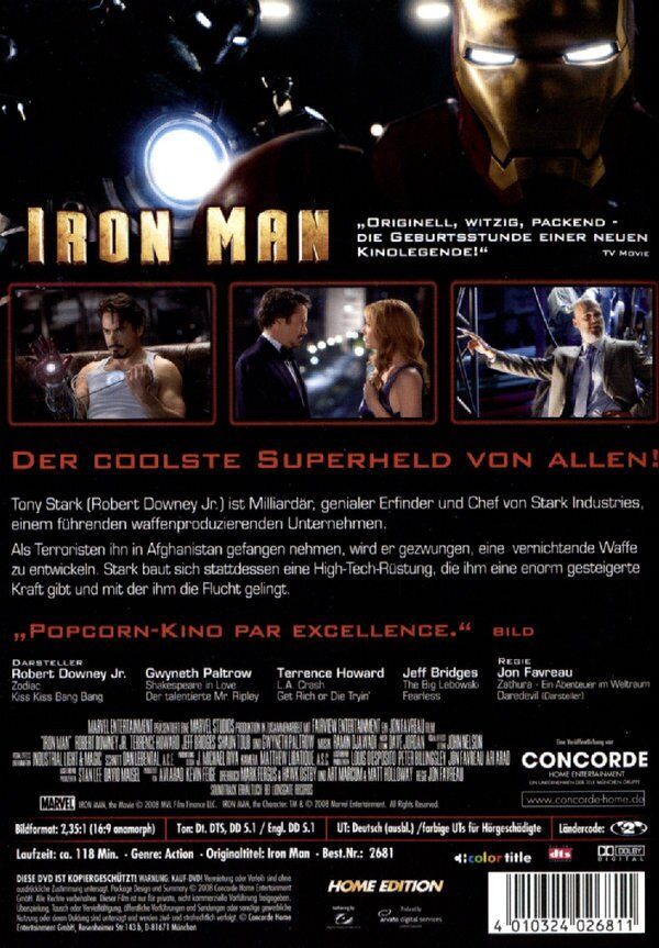 Alle DVDs: Iron Man - (DVD, Deutsch, Englisch) – Gebraucht aus Uzwil von visions77 1