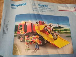 Playmobil Lastwagen mit Motocross-Motorrad 70199