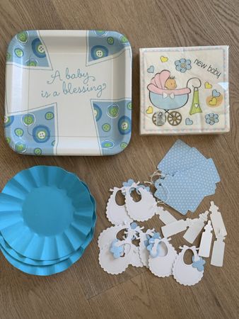 Baby Shower Decorations, Blue Theme, Spring Sale!