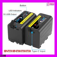 NP-F770 NP-F780 F750 F730 Akku mit LED-Ladeanzeige