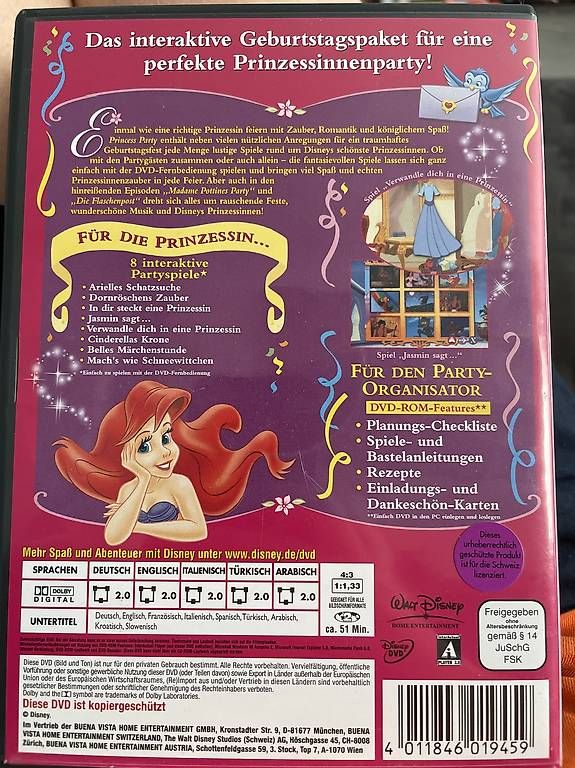 Alle DVDs: Prinzessinnen Party DVD – Gebraucht aus Muhen von jol_ina00 1