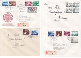 8 Stk. Pro Patria FDCs, Briefe ab 1953