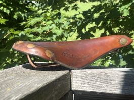 Oldtimer BROOKS Professional Pre-Softened  Leder-Velosattel