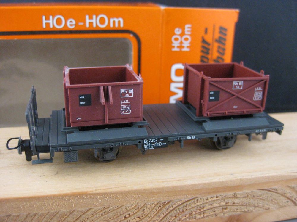 Bemo Modelleisenbahnen: Bemo 2058 RhB Kk 7357, in OVP, . – Neu und originalverpackt aus Malters von Marosko 1