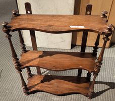 Antikes Wandregal gedrechselt / Etagère Biedermeier Gründerz