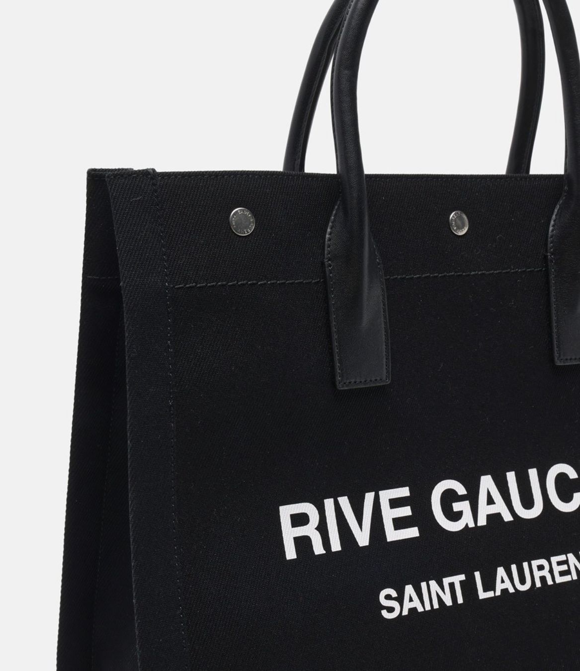 Saint Laurent Borse: Saint Laurent Rive Gauche Tote Bag Black/White – Nuovo e nell'imballaggio originale da Aristau venduto da Evelinik 5