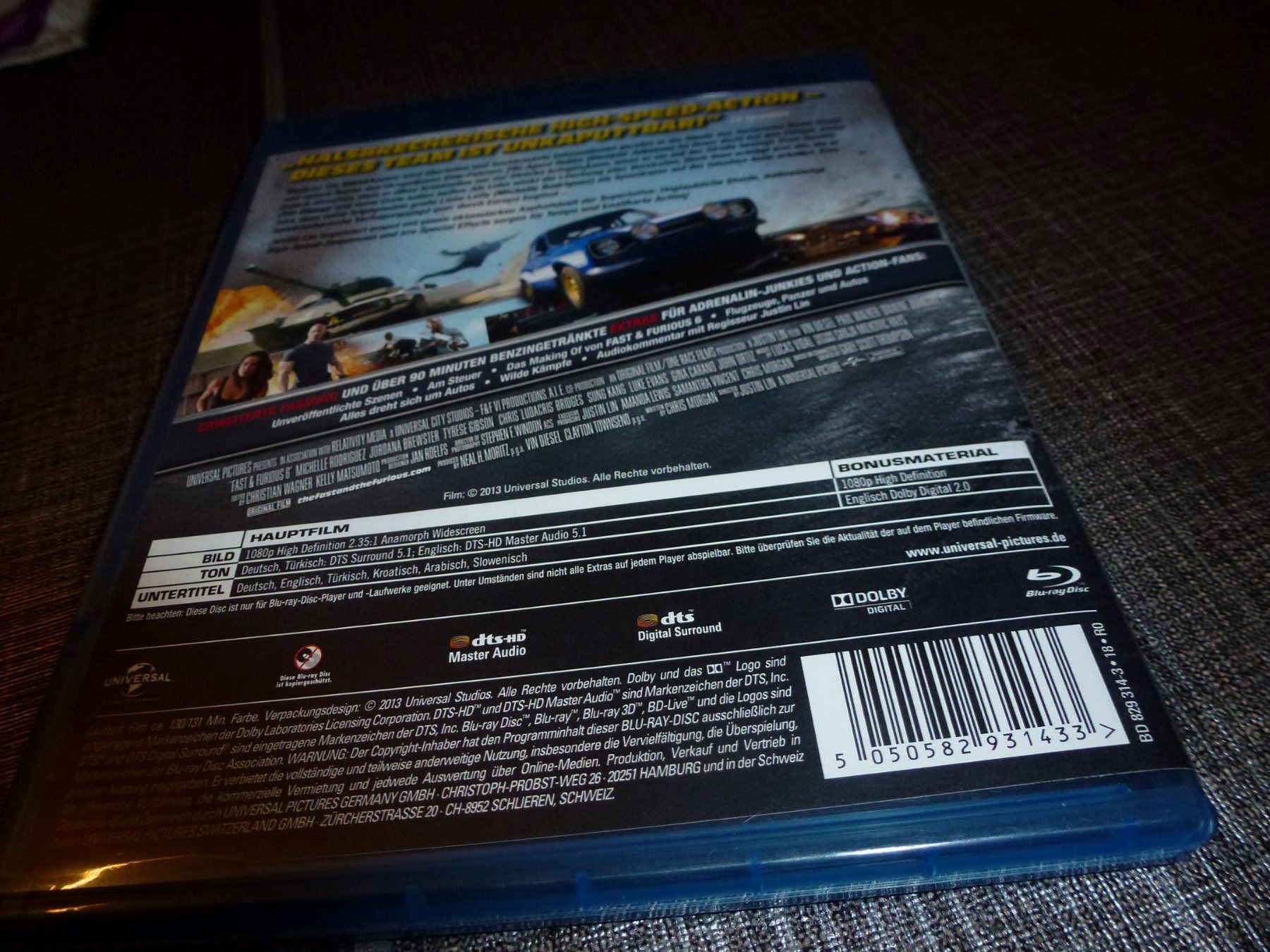 Tutti i DVDs: Fast & Furious 6 BLU-RAY – Usato da Olten venduto da Disc-Verkauf 2