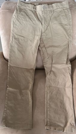 BAUMWOLLCHINO IN SLIM FIT DUNKELBEIGE HOSE