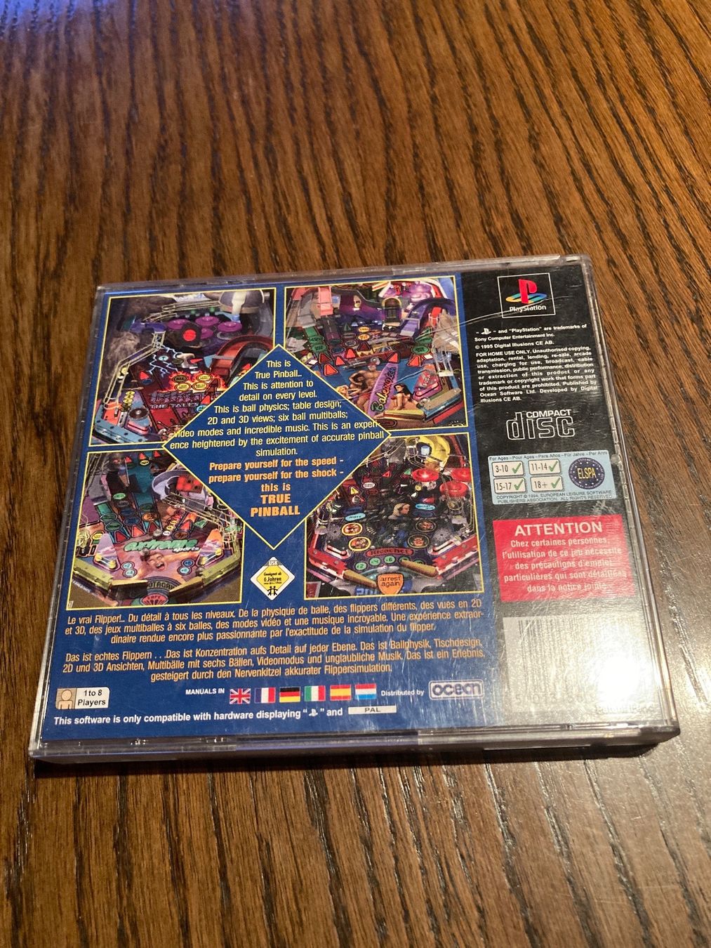 Sony Giochi: Jeux PS1 true pinball – Usato da Plagne venduto da gigi204 1