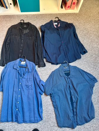 lot de 4 chemises homme taille 3XL