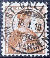 1907 Helv. Brustbild Zst 121 Voll-⦿ St. Gallen