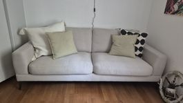 Sofa hellbeige/hellgrau