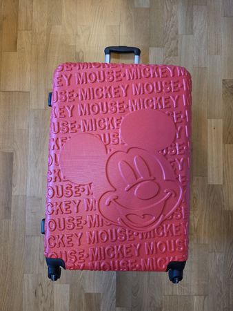 Mickey Mouse Koffer Trolley Hartschale Top Zustand!