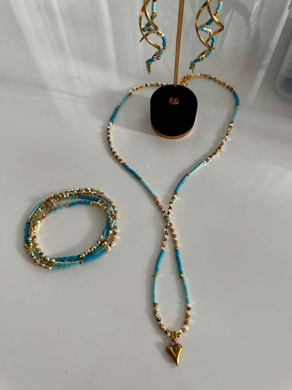 Altri gioielli: Handmade Beaded Jewellery Set – Nuovo e nell'imballaggio originale da Oftringen venduto da Eylem79 3