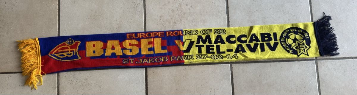 FC Basel Foulard & Sciarpe: Fc Basel - Maccabi Tel Aviv Schal – Usato da Lenzburg venduto da Meister_k 1