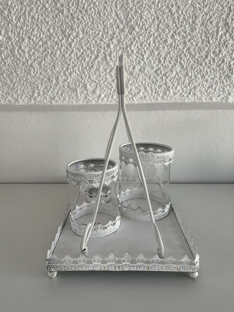 Alle Dekorationen: Windlicht Set / Shabby Chic / Metall,Glas – Gebraucht aus Wetzikon ZH von seli03 8