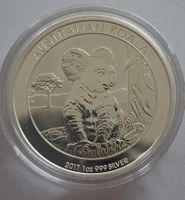 Australien Koala 2017 1oz 999 Silber Münze. Ungeöffnet