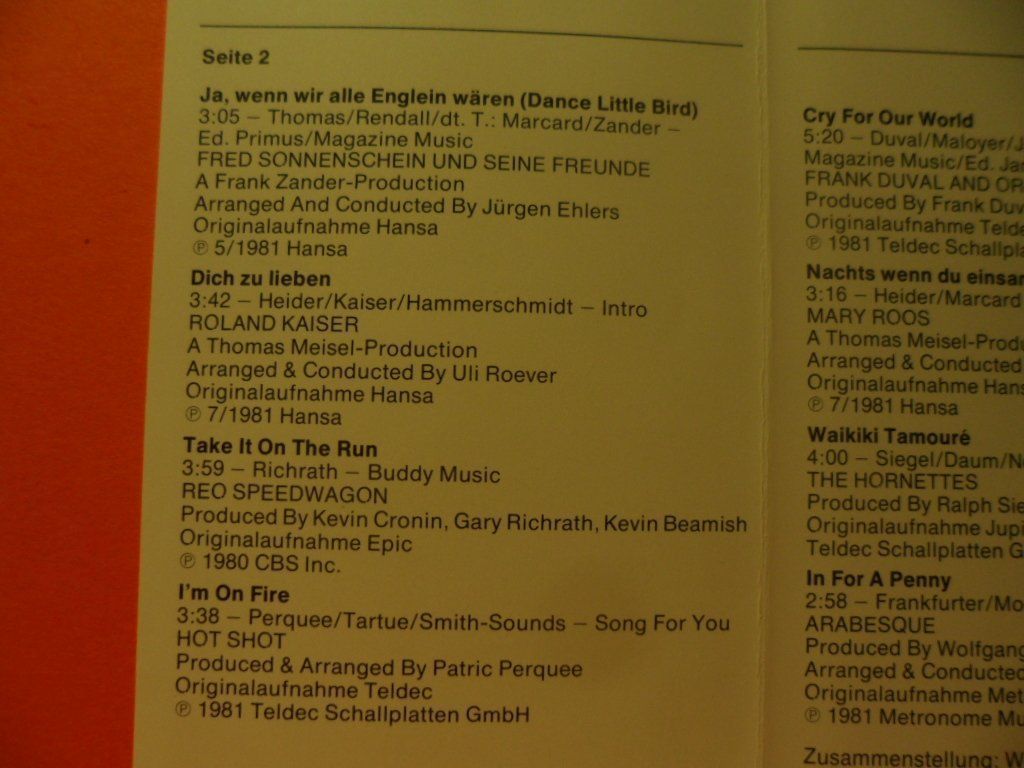 Musicassette: 16  TOP HITS – Usato da Langnau i. E. venduto da gf2_29jt 3