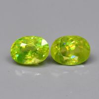 1,54 ct Sphène naturel éclat intense 2 pièces