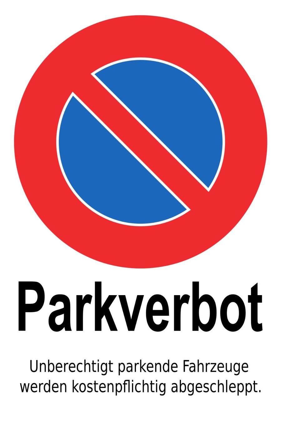 Insegne: Blechschild Parkverbot 45 x 30 Schild Parkverbotsschild Auto – Nuovo e nell'imballaggio originale da Dättlikon venduto da easythings