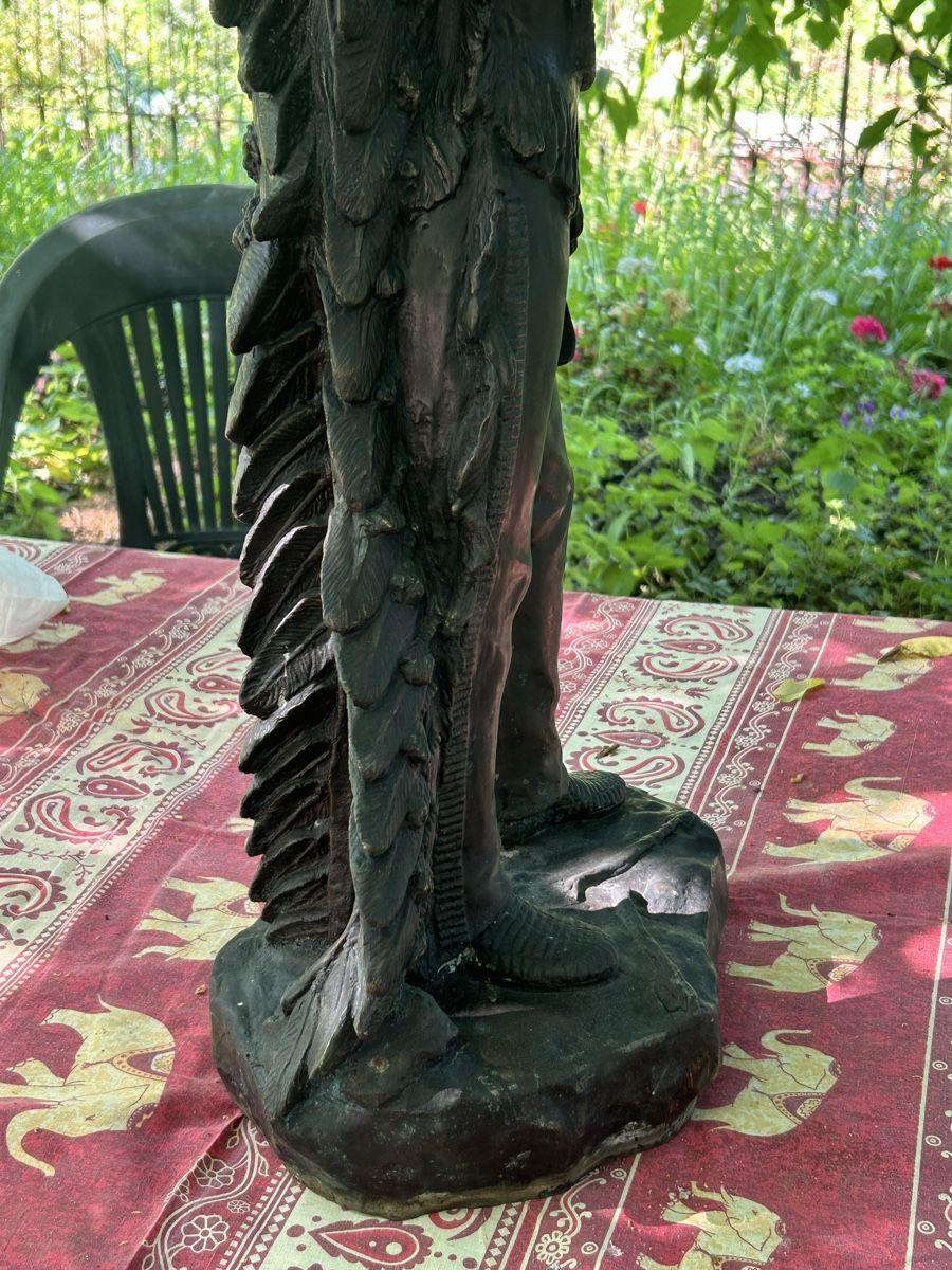 Skulpturen & Statuen: Chef indien bronze  – Gebraucht aus Geneve von Fil1997 7