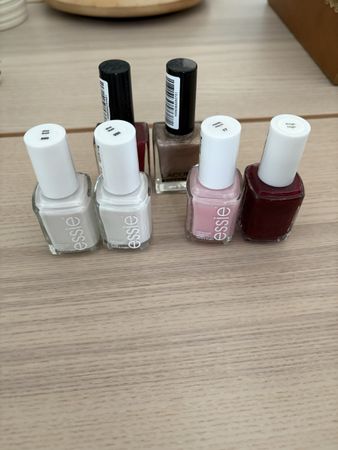 Essie nail polish and other , 6 bottles, various colours