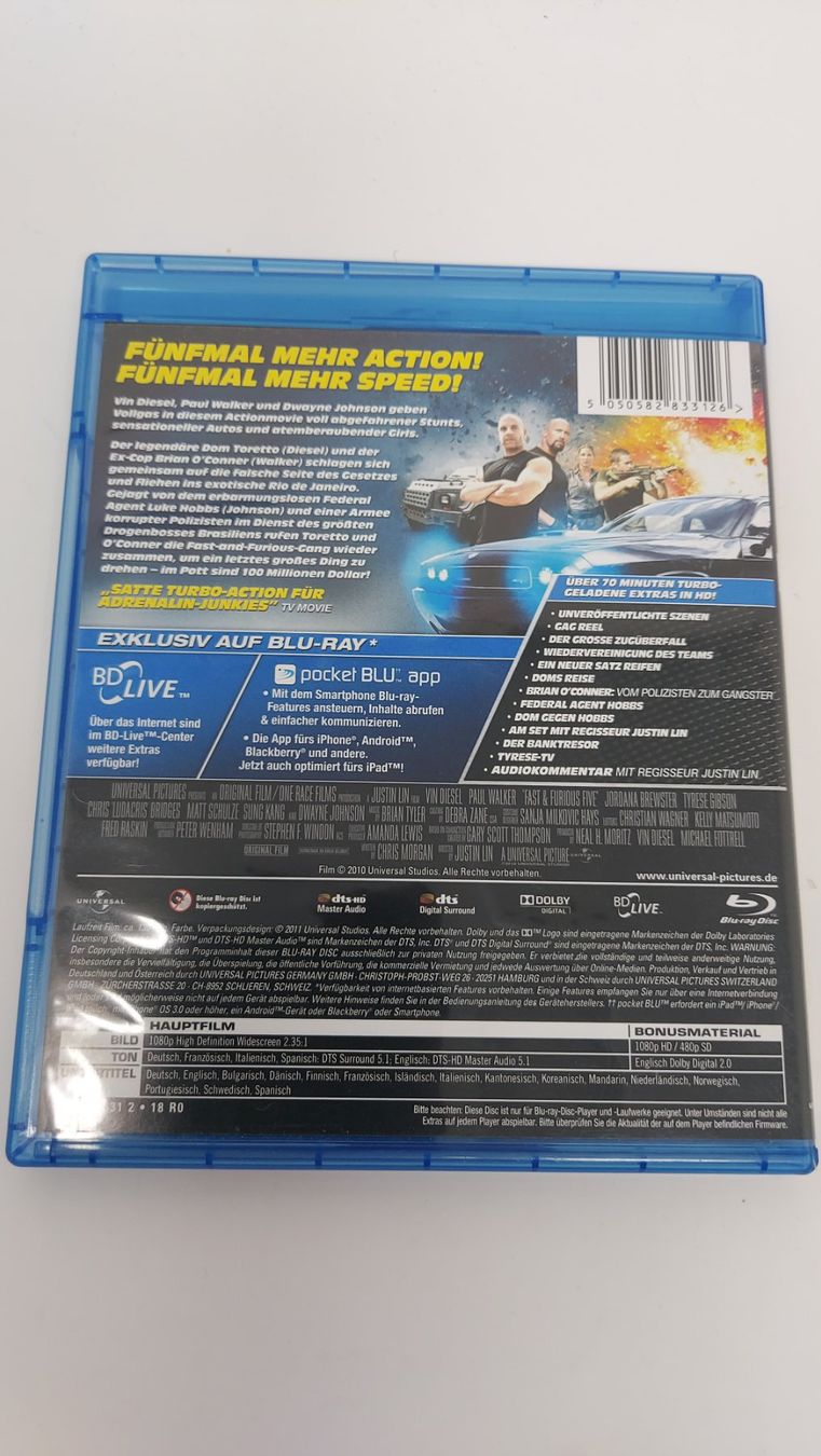 Tutti i DVDs: FAST & FURIOUS 5 – Usato da Meisterschwanden venduto da phaus38 2