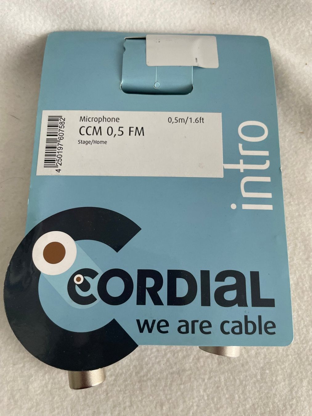 Kabel: CORDIAL CCM 0.5 FM - Mikrofon-Kabel, 0.5m   A84 – Neu und originalverpackt aus Schötz von amore14
