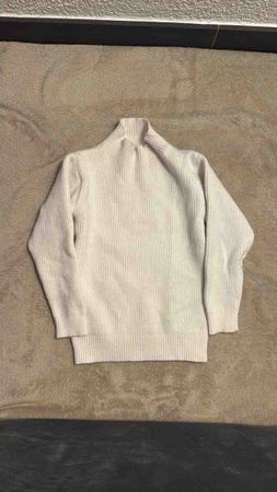 Kinder Pullover weiss Stehkragen neuwertig gr.86