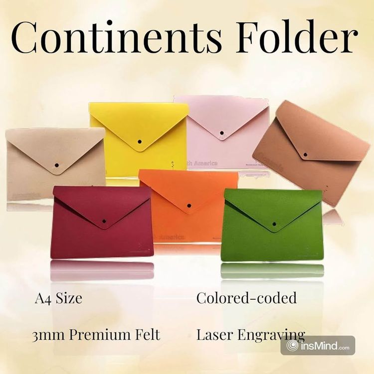 Montessori Geography Folders Set Color-Coded Laser Engraving (Neu und ...