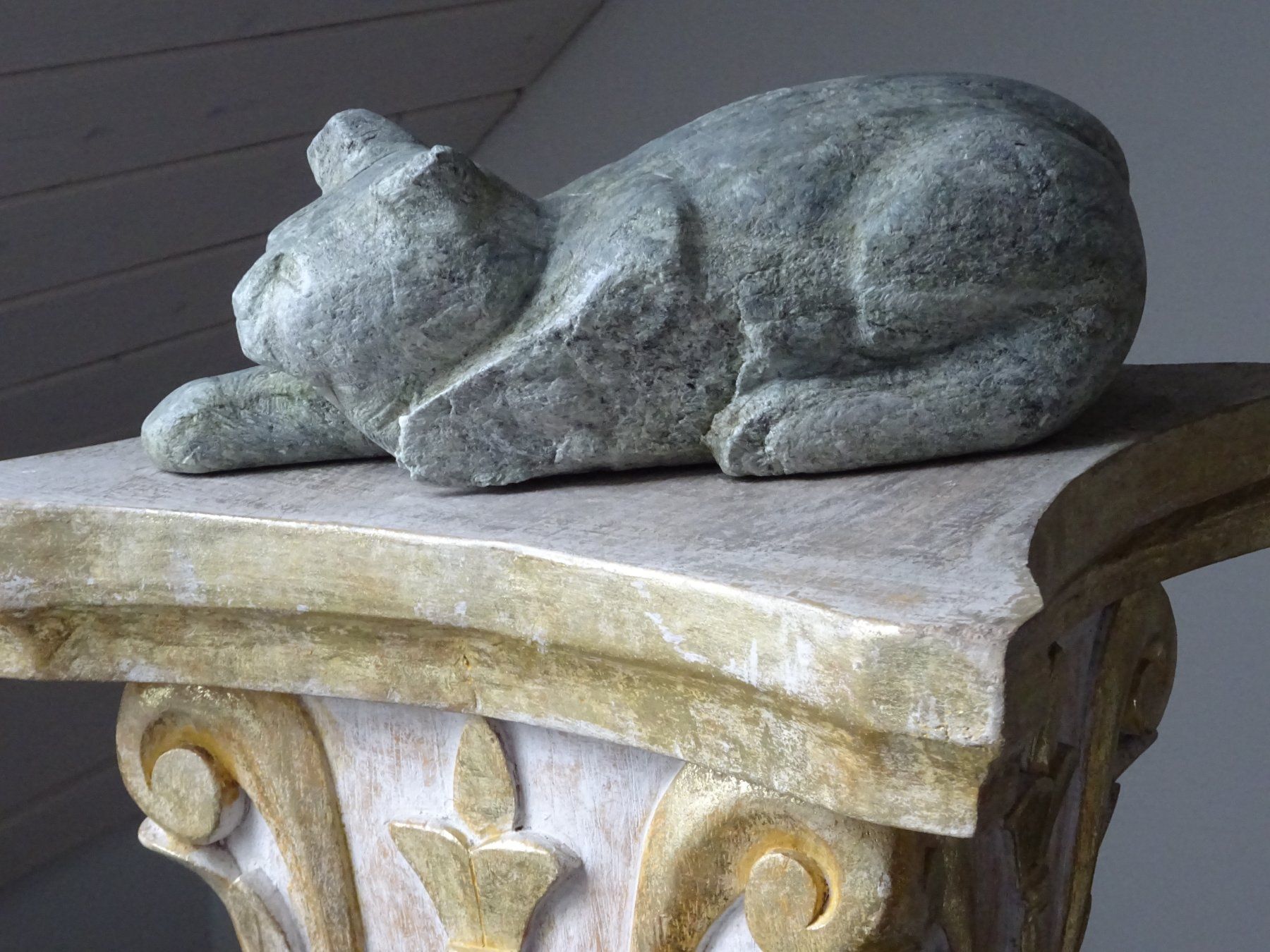Sculture & Statue: Katze Stein Steinmetz / Katzenfigur – Usato da Esslingen venduto da eintagammeer 2